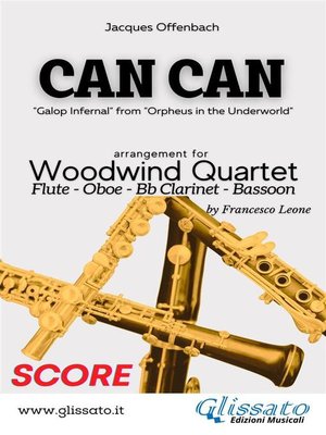 cover image of Can Can--Woodwind Quartet (score)